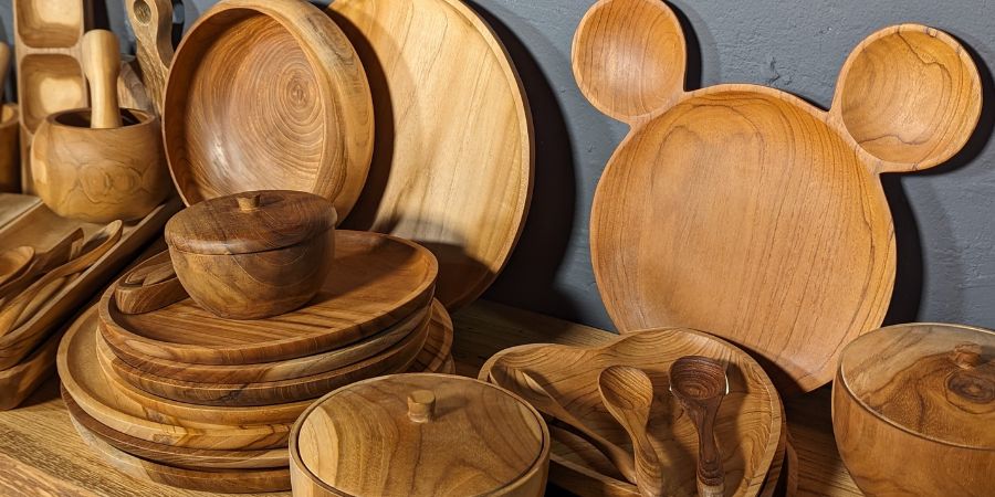 Küchenhelfer aus Teakholz