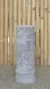  Product image 1 of the product “Batur - Straight pedestal with flower motif, Ø 15cm, 45cm H | cast stone ”
