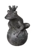  Product image 1 of the product “Frog Prince sitting on bowl, approx. 55cm height, cast stone, hollow, handcrafted & coloured ”