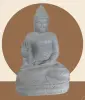  Product image 1 of the product “Seated Buddha made of Riverstone in Abhaya Position - gesture of fearlessness, H.108 cm. ”