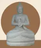  Product image 1 of the product “Seated Buddha made of Riverstone in Dharmachakra gesture of wheel of the teaching of the Dharma, H.135 cm. ”