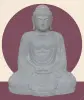  Product image 1 of the product “Seated Japanese Buddha made of Riverstone in Dhyana position - gesture of meditation, H. 100cm ”