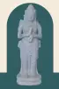  Product image 1 of the product “Standing Dewi Sri, “Turning of the Wheel,” 80 cm high, river stone, stone Dewi Sri ”