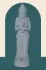  Product image 1 of the product “Standing Dewi Sri, “Turning of the Wheel”, 100cm Height, Riverstone, Stone Dewi Sri ”