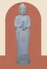  Product image 1 of the product “Standing Buddha made of Riverstone in Dharmachakra position - gesture of wheel of the teaching of Dharma. About 122cm height ”