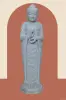  Product image 1 of the product “Standing Buddha made of Riverstone in Dharmachakra position - gesture of wheel of the teaching of Dharma. About 122cm height ”
