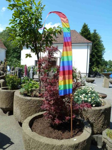 Product image of the product “Bali flag, satin, rainbow model, 200cm ”