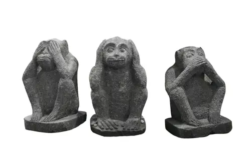 Product image of the product “Three monkeys, see nothing, hear nothing, say nothing, 30 cm height ”