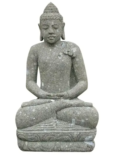 Product image of the product “Seated Buddha, Indian Style in meditation, in the sizes from 60cm to 200cm, Natural finish ”