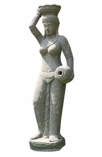 Product image of the product “Standing lady with a bowl, sizes 120cm and 150cm, Natural finish ”