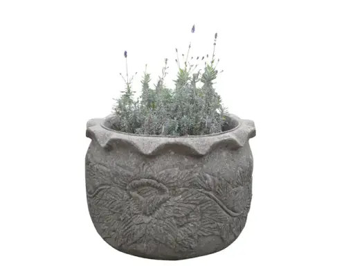 Product image of the product “Trog mit Relief, rund, 50x60x60 cm ”