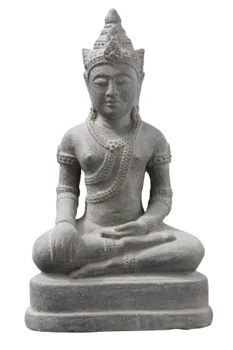 Product image of the product “Seated Buddha - Khmer, in the sizes from 30cm to 50cm, Antique finish ”