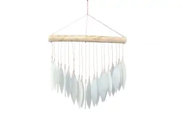 Product image of the product “Windchime Ice, Glass shape leaves, Hanger bamboo rectangle ”