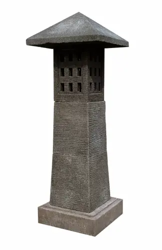 Product image of the product “Stone lantern lava, multi-piece, approc. 110cm height ”