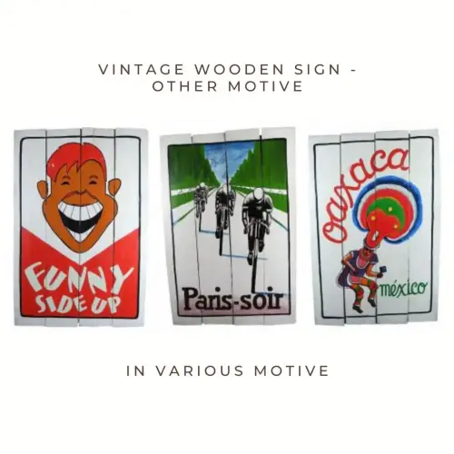 Product image of the product “Vintage decorative wooden sign in various motive - Other motive. ”