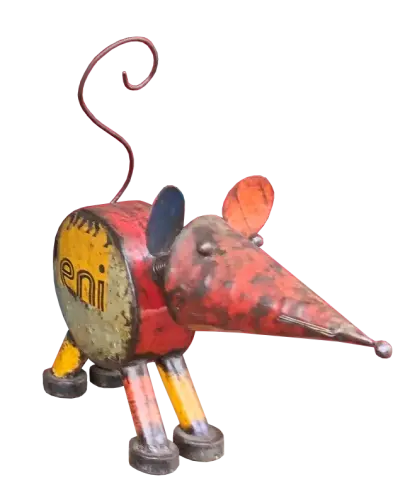 Product image of the product “Mouse medium 26 cm Height, metal art. ”