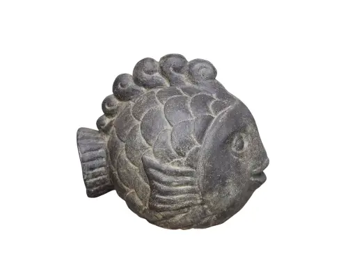 Product image of the product “Happy Fish, 30 cm L | Cast stone, handcrafted & coloured ”