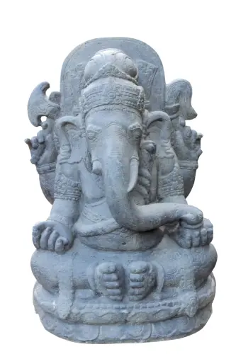 Product image of the product “Ganesh, seated, 70 cm H, cast stone, antique finish ”