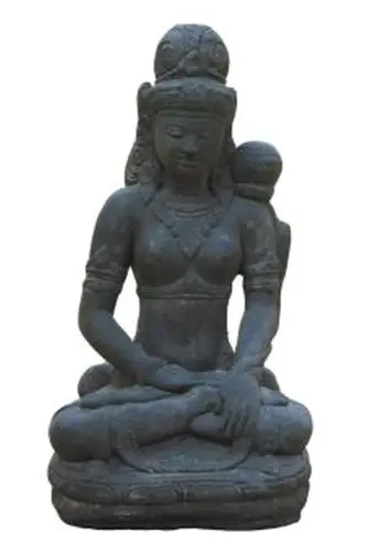 Product image of the product “Shiva sitting, cast stone, 47cm high, Antique Finish ”