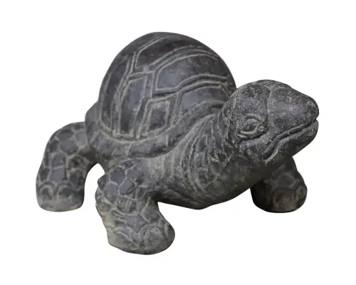 Product image of the product “Turtle in size 33 cm Length | Cast stone, handcrafted & coloured ”