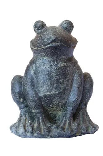 Product image of the product “Frog Prince as watergame, casted stone, in the sizes from 15cm to 35cm, Antique finish ”