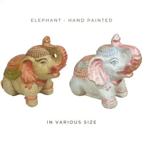 Product image of the product “Elephant, cast stone, hand-painted, sizes 10cm and 20cm ”