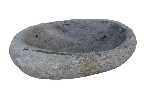 Product image of the product “Round Pond, natural edge, approx 25 x 20 x 6cm. Made from Riverstone ”