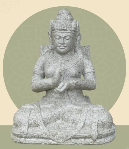 Product image of the product “Seated Dewi Sri, position chakra turning the wheel, about 48cm height ”