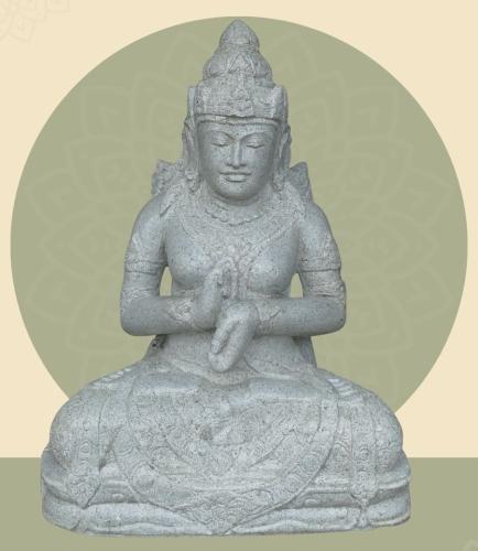 Product image of the product “Seated Dewi Sri, position chakra turning the wheel, about 63cm height ”