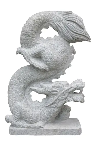 Product image of the product “Standing Dragon, approx 50cm L made from Naturestone Riverstone ”