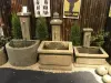  Product image 2 of the product “Wall fountain model „Genoa“, 120 cm height, natural stone (Basanite), stonemasonry, without pump, pipes, faucet, drilling ”