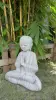  Product image 2 of the product “Lokesh - Seated Monk no hair, 60 cm H | cast stone ”