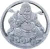  Product image 2 of the product “Chung - Plaque - Chinese Buddha seated, Ø 25cm | cast stone ”