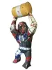  Product image 2 of the product “Angry Gorilla with Barrel, 300cm height, sculpture from upcyceled oil barrel. ”