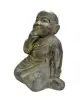  Product image 2 of the product “Seated monk close mouth 40cm, Antique Finish ”