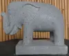  Product image 3 of the product “Standing elephant made of Riverstone about 45cm length ”