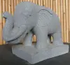  Product image 3 of the product “Standing elephant made of Riverstone about 45cm length ”
