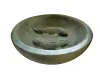  Product image 4 of the product “Waterbowl with 2 Fish, 40 cm Ø | cast stone, handcrafted & coloured 40 cm”