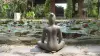  Product image 4 of the product “Sitting woman in yoga position - Lotus Position, in the sizes from 30 to 130cm, cast stone, antique finish ”