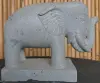  Product image 4 of the product “Standing elephant made of Riverstone about 45cm length ”