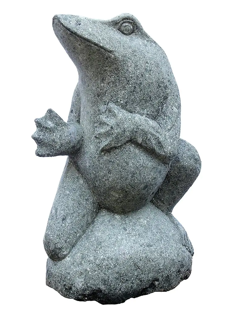 Product image 1 of the product “Dancing frog, about 50cm,  natural stone (basanite) ”