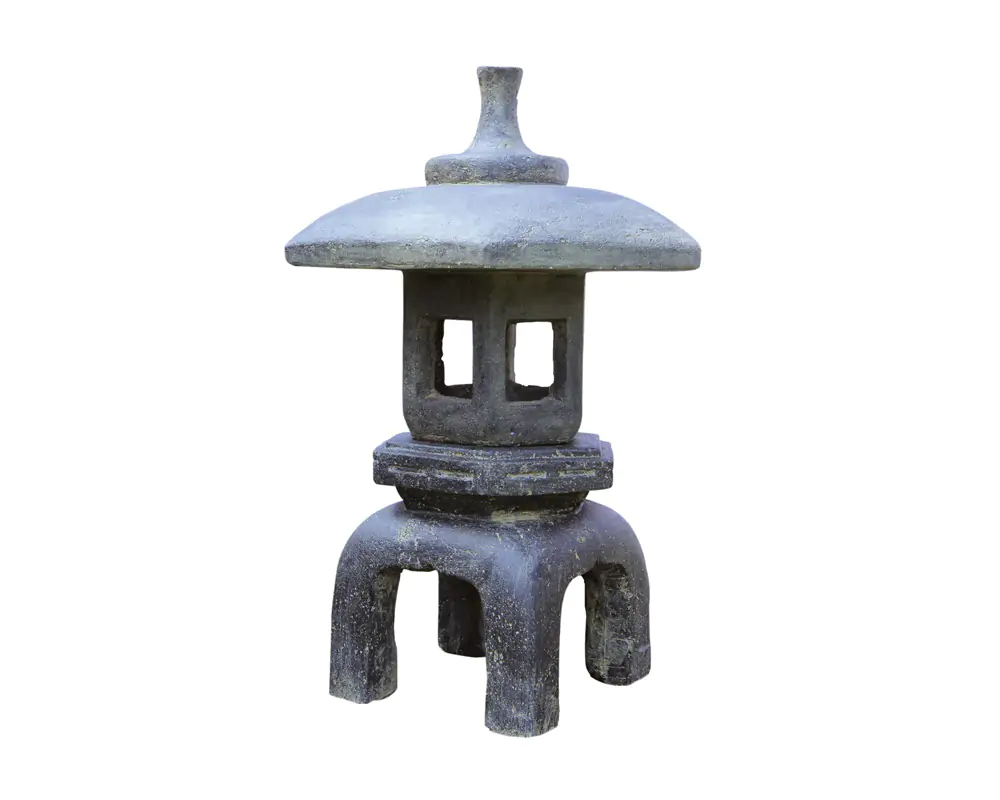  Product image 1 of the product “Japanese garden lantern,           70 cm height, cast stone, handcrafted & coloured ”