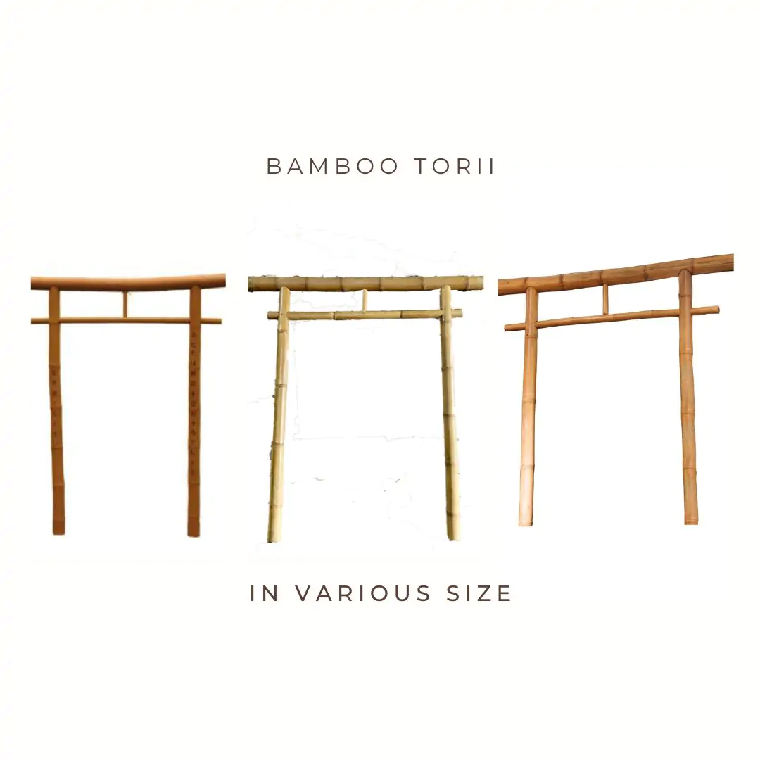  Product image 1 of the product “Japanese Torii, yellow-brown, in the sizes from 150 - 265cm. ”