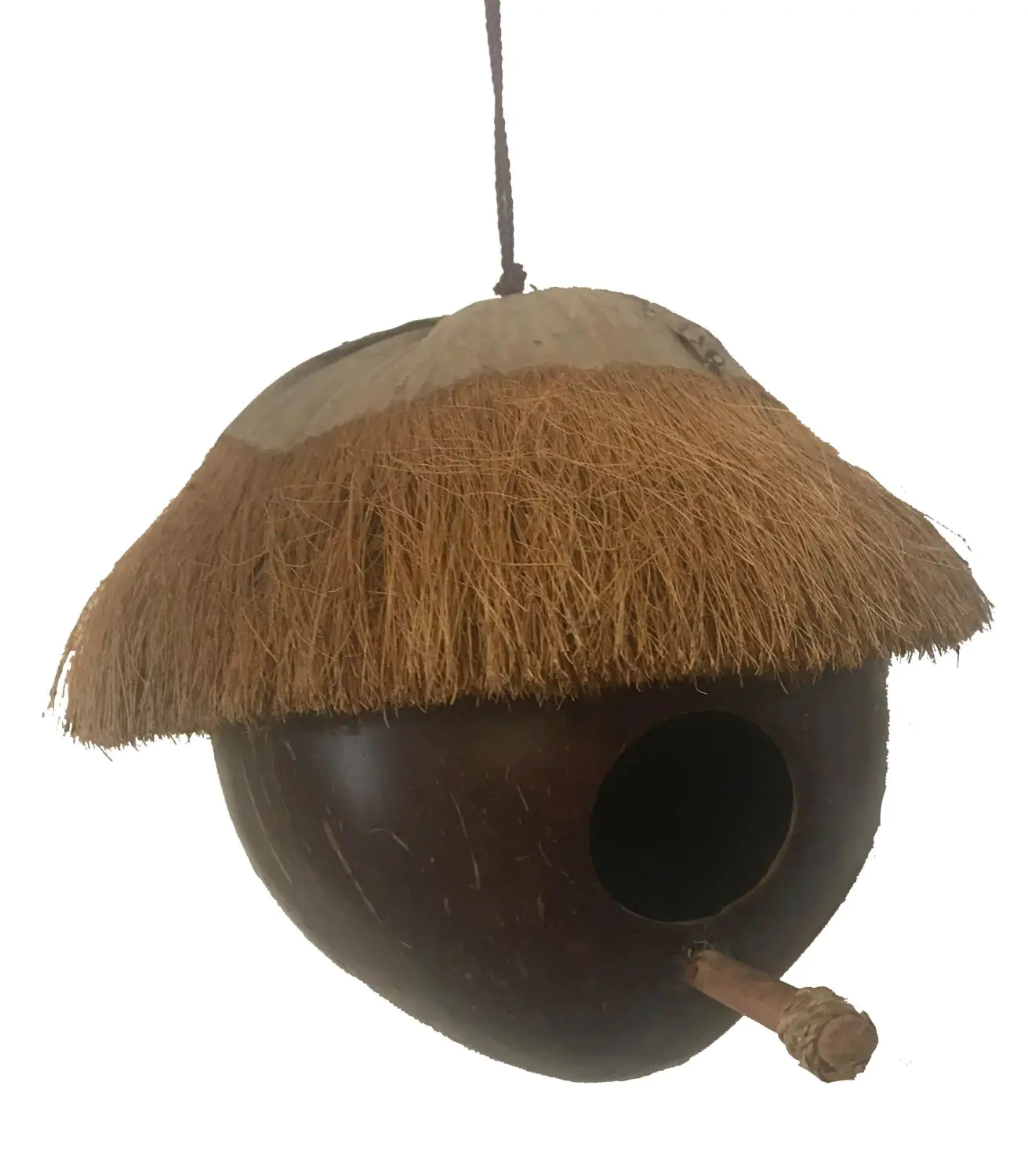  Product image 1 of the product “Birdhouse from a coconut,  the hole has 42mm diameter ”