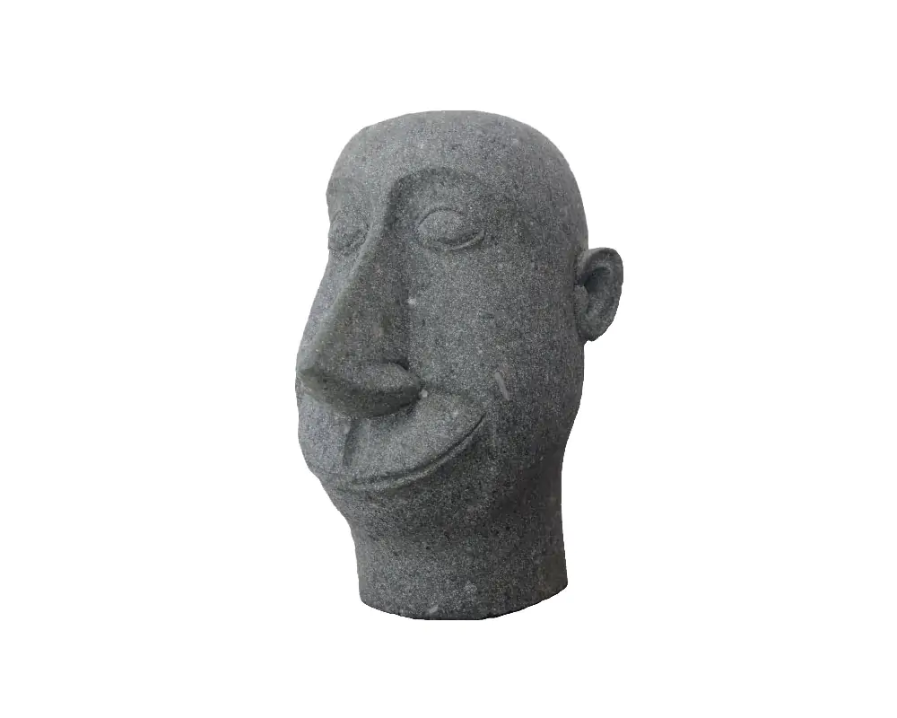  Product image 1 of the product “Head Joker 60cm H, Natural stone (Basanit), stonemasonry ”