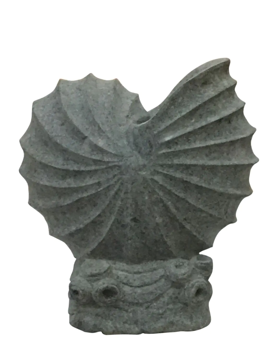  Product image 1 of the product “Nautilus Shell - sculpture on base, 50cm. Natural stone (Basanit), stonemasonry ”