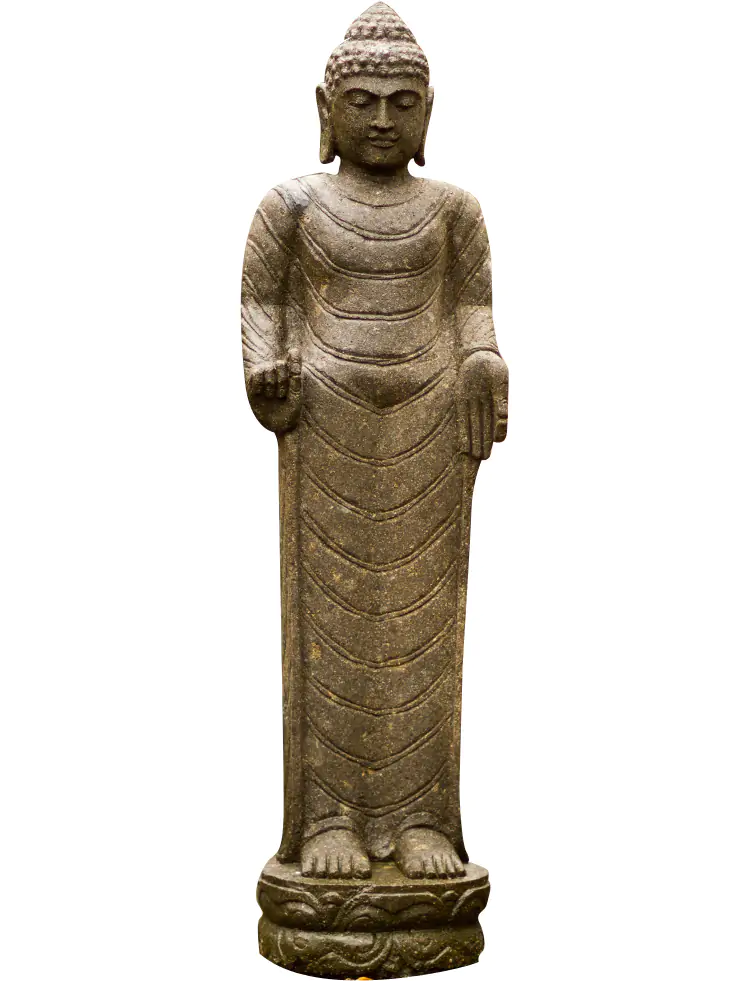  Product image 1 of the product “Stehender Buddha, 120cm hoch, Natur ”