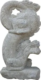  Product image 1 of the product “Standing Dragon, made from Naturestone Basanit, 105 cm ”