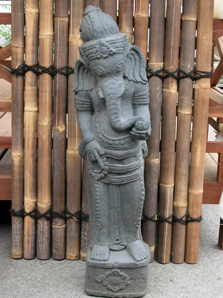  Product image 1 of the product “Standing ganesha, 115cm height, basanite ”