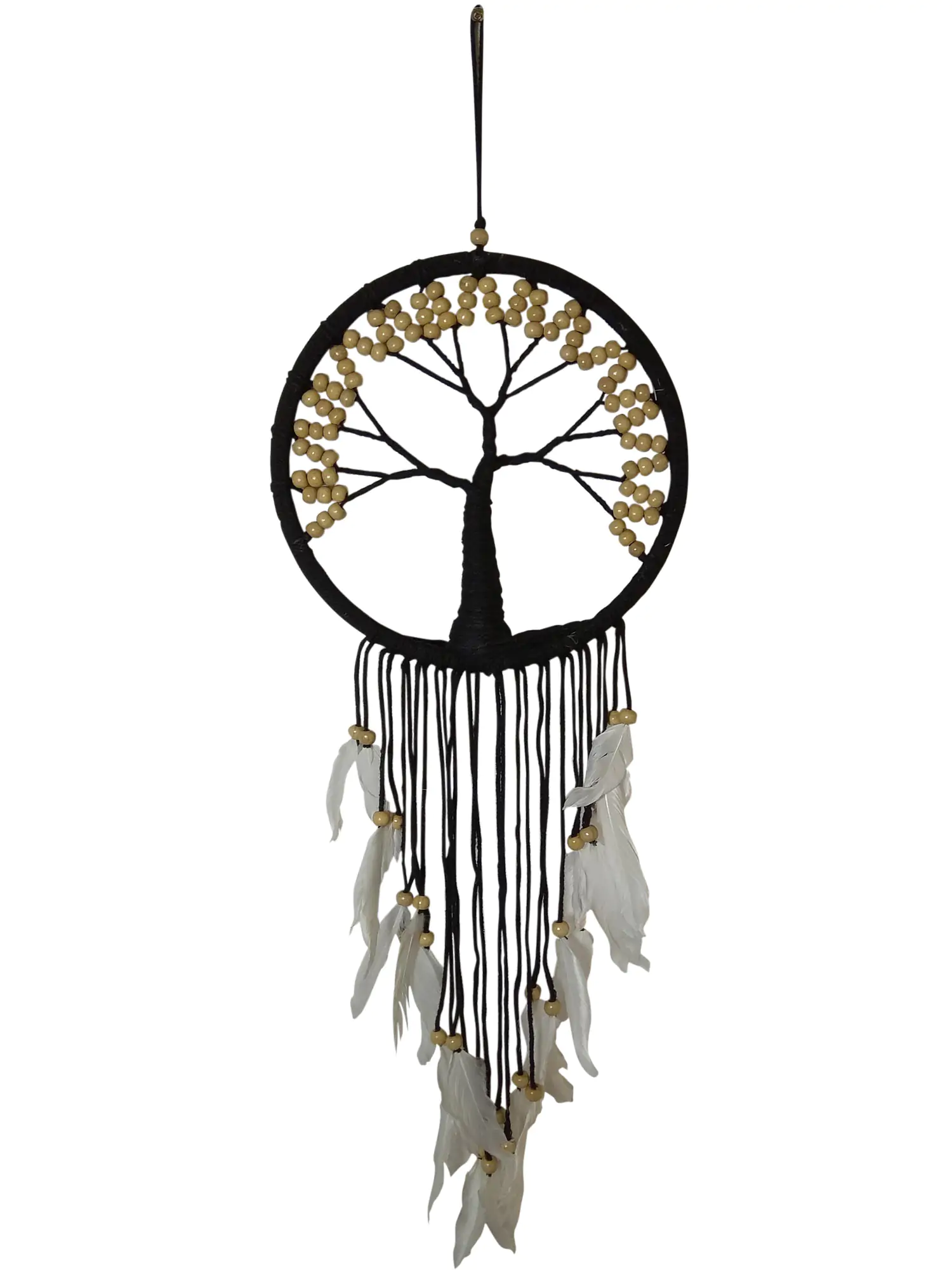  Product image 1 of the product “Dreamcatcher, tree of life in black, in the sizes from 12cm to 27cm- Natural wooden Peals ”